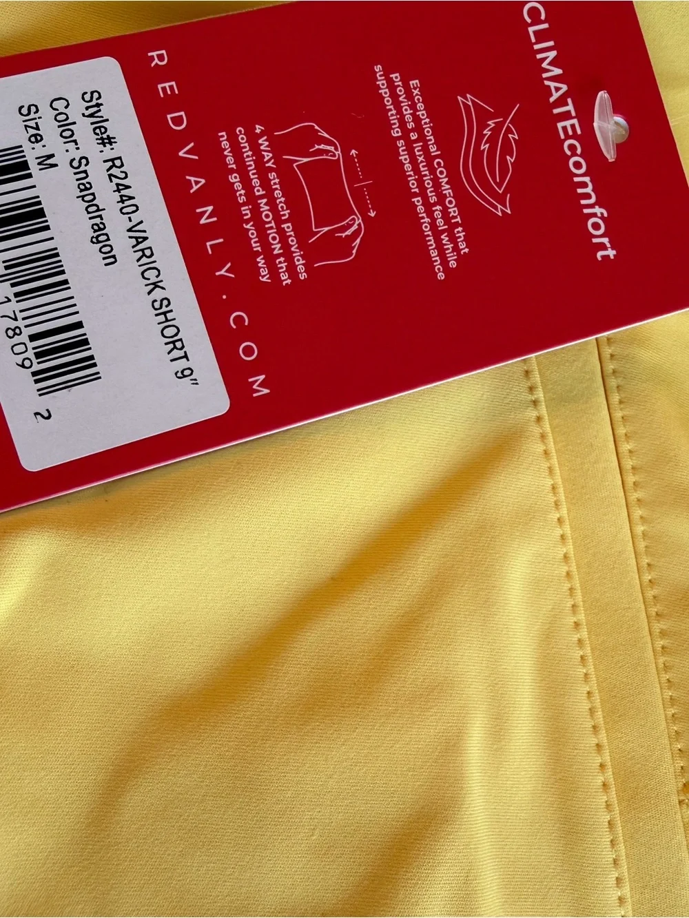 Redvanly Varick Performance Shorts – Snapdragon – NWT – Size Medium
